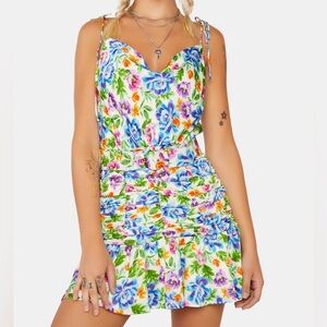 For Love And Lemons Colorful Floral Dress